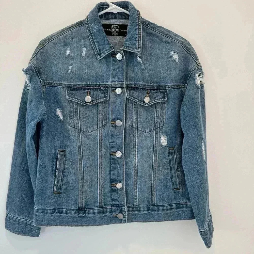 Hipchik Couture Jean Jacket Size S